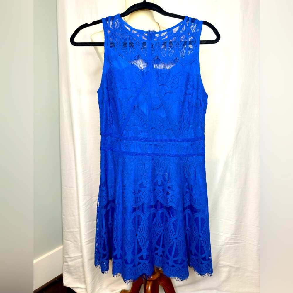 Blue lace Easter dress